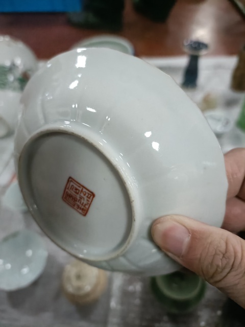 古玩陶瓷晚清同治粉彩長(zhǎng)亭送別碟拍賣,當(dāng)前價(jià)格4500元