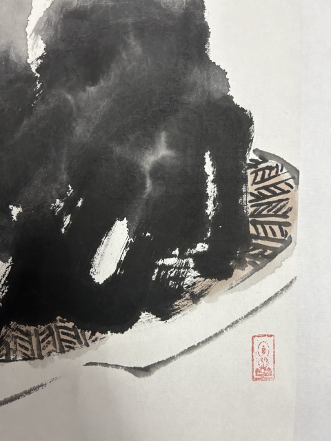 古玩字畫王銘《達摩祈福》拍賣,當前價格1280元