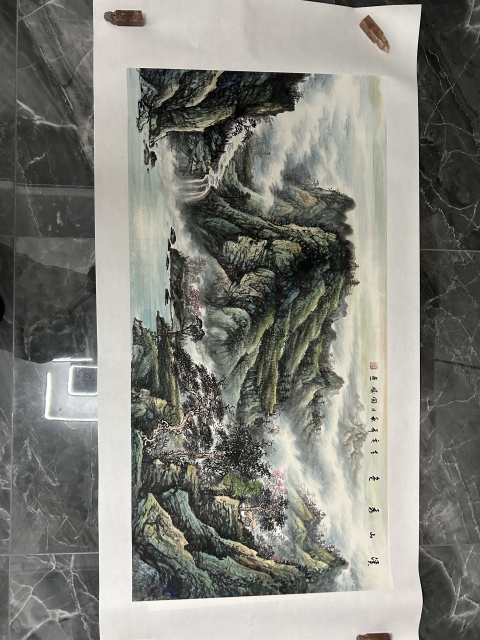 古玩字畫李國勝老師《山水》拍賣，當前價格755元
