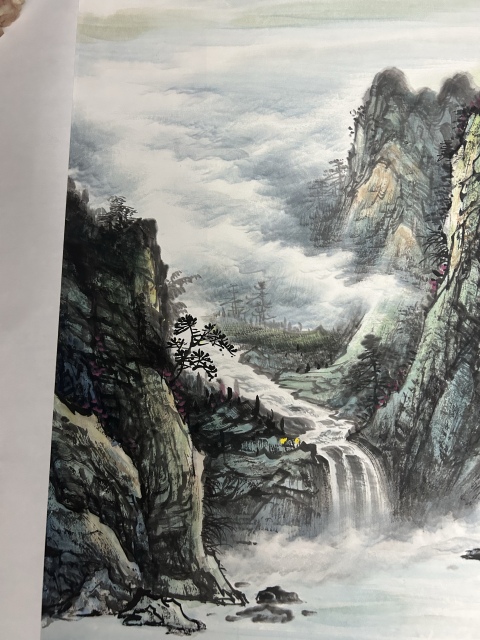 古玩字畫李國勝老師《山水》拍賣，當前價格755元
