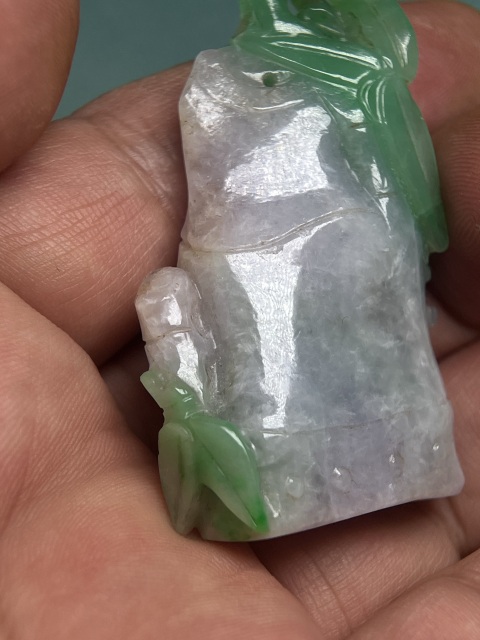古玩玉器清代翡翠鳴鳳在竹拍賣,當前價格31800元
