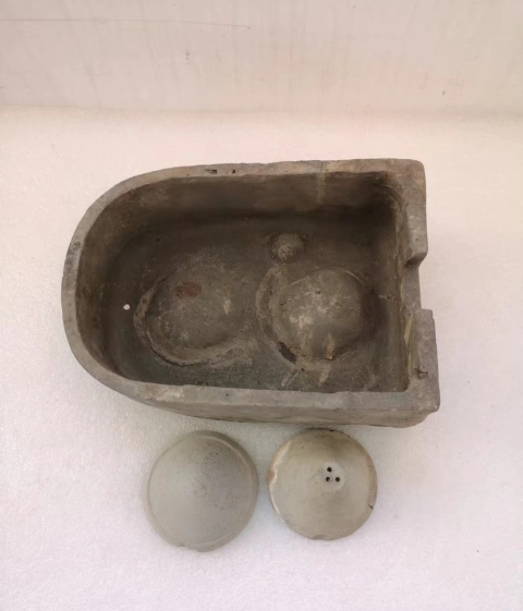 古玩陶瓷灰陶灶臺拍賣,當前價格398元