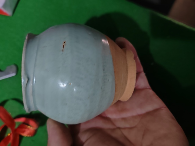 古玩陶瓷影青水盂拍賣,當前價格966元