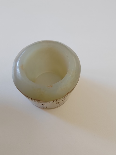 古玩玉器帶工扳指拍賣,當前價格200元