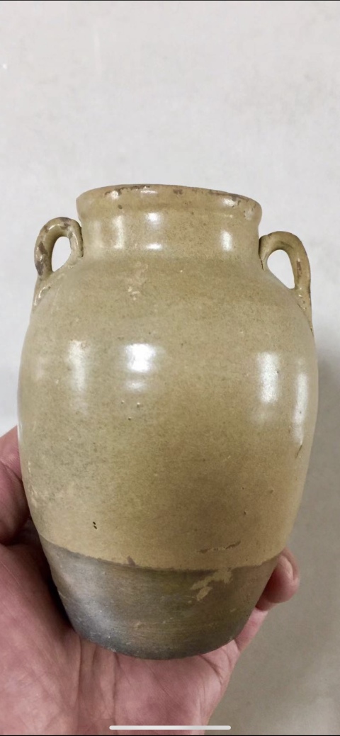 古玩陶瓷越窯系青瓷雙系罐拍賣，當前價格1688元