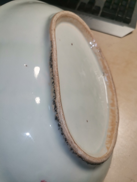 古玩陶瓷清中晚期 廣彩花鳥人物故事紋海棠盤拍賣,當前價格2000元
