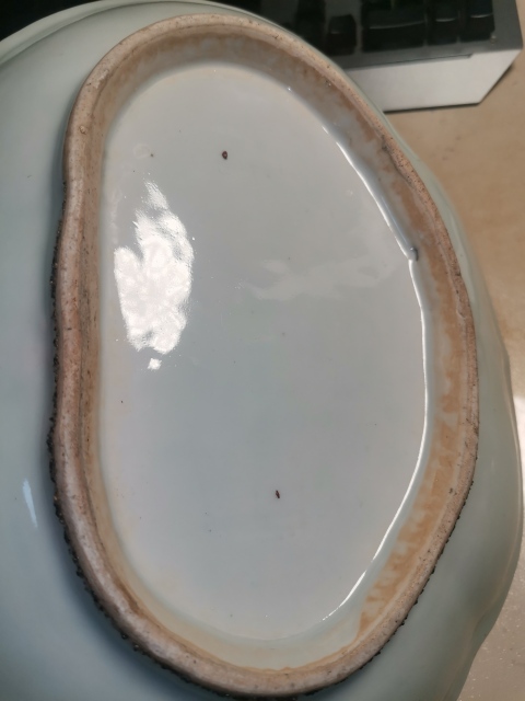 古玩陶瓷清中晚期 廣彩花鳥人物故事紋海棠盤拍賣,當前價格2000元