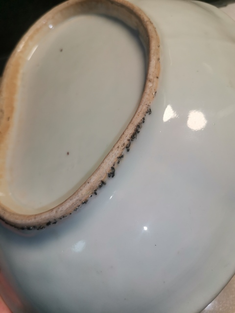 古玩陶瓷清中晚期 廣彩花鳥人物故事紋海棠盤拍賣,當前價格2000元
