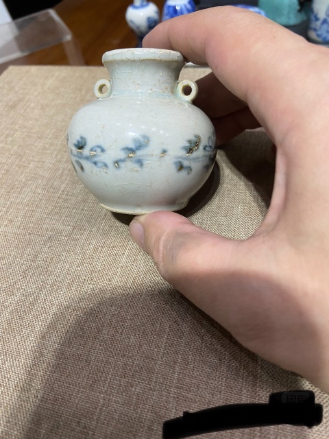 古玩陶瓷元青花花卉紋雙系罐拍賣，當前價格5000元
