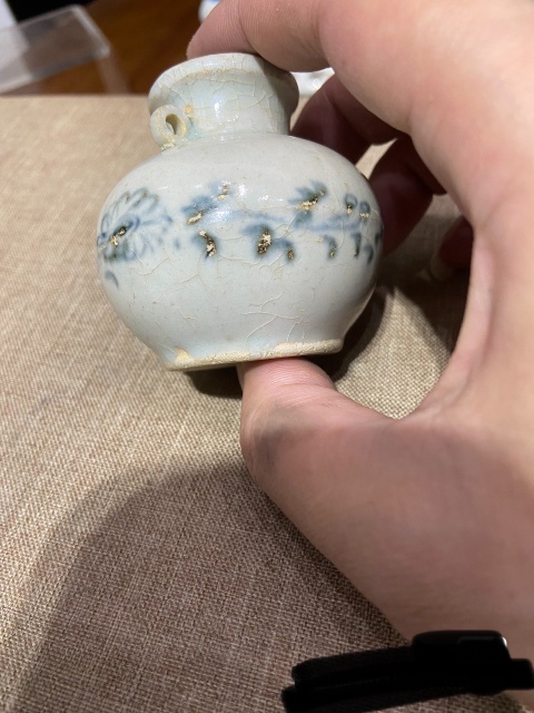 古玩陶瓷元青花花卉紋雙系罐拍賣，當前價格5000元
