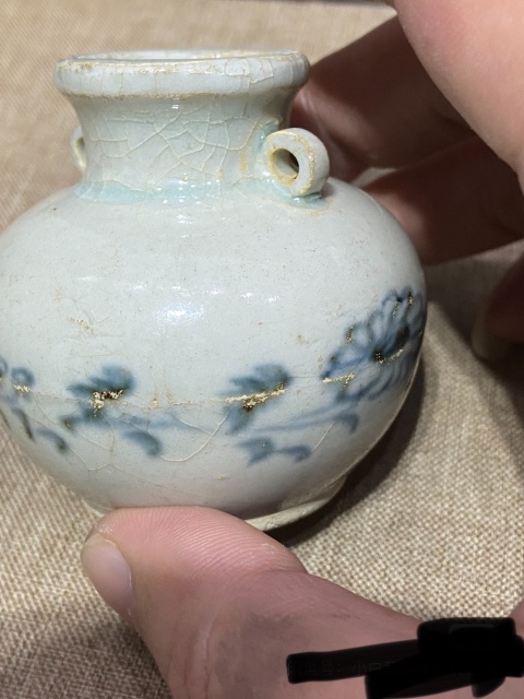 古玩陶瓷元青花花卉紋雙系罐拍賣，當前價格5000元