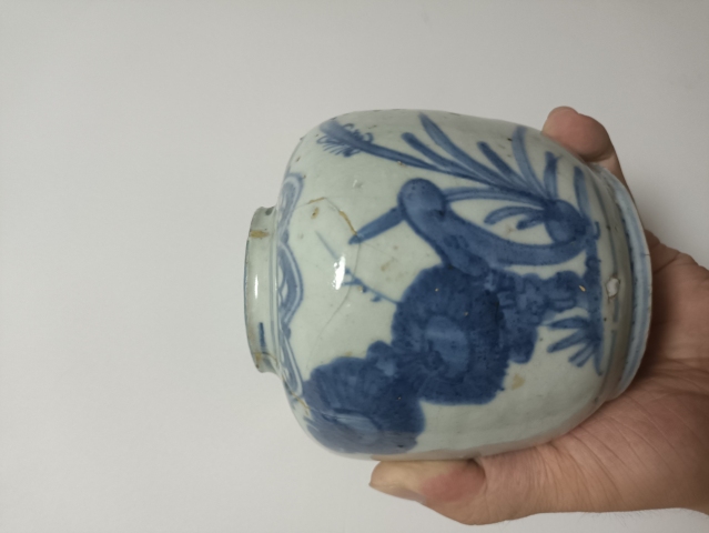 古玩陶瓷青花花卉紋蓋罐拍賣，當前價格800元
