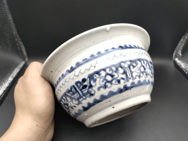古玩陶瓷青花夔龍紋香爐拍賣，當前價格450元