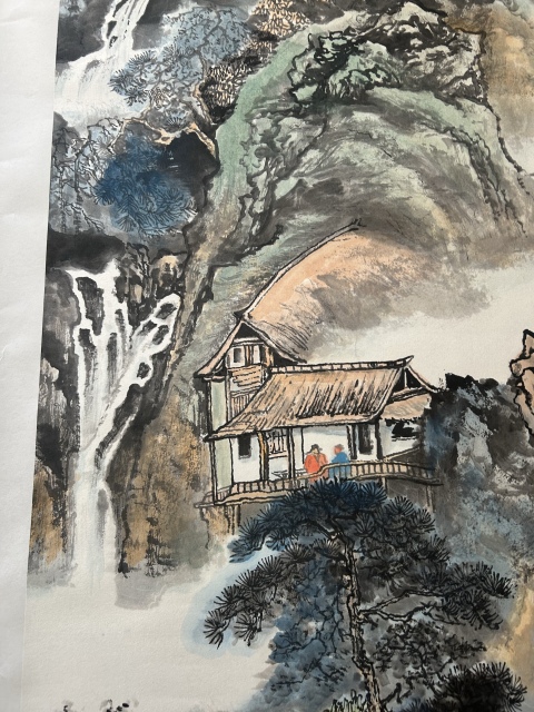 古玩字畫王瑞忠《山水》拍賣,當前價格1988元