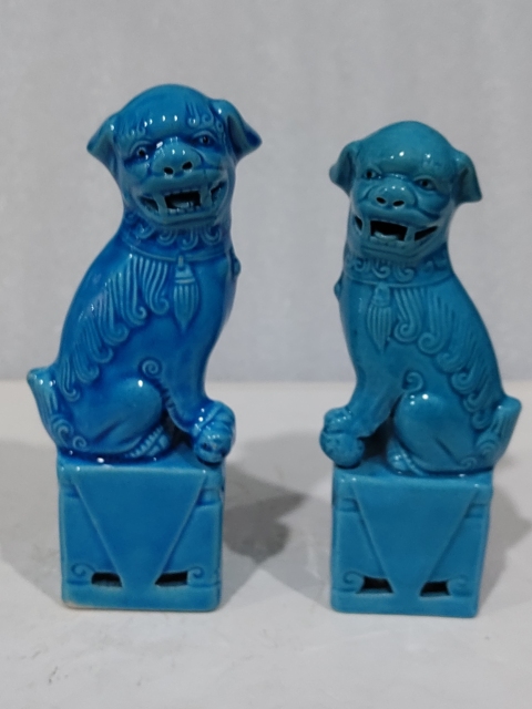 古玩陶瓷孔雀藍(lán)釉獅子擺件拍賣,當(dāng)前價格628元