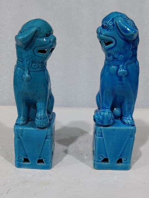 古玩陶瓷孔雀藍(lán)釉獅子擺件拍賣,當(dāng)前價格628元