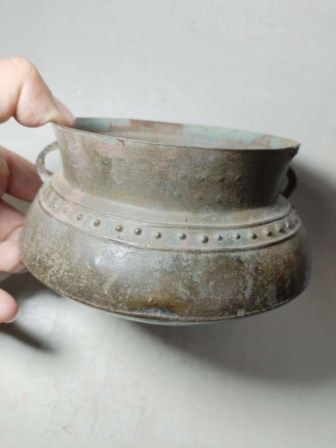 古玩銅器**釜拍賣，當前價格9986元