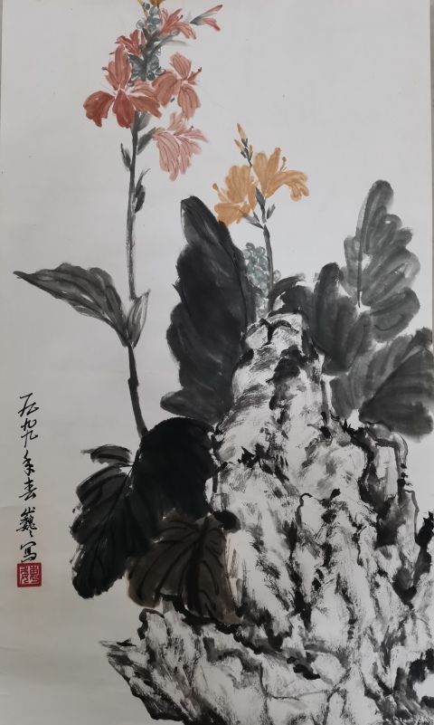 古玩字畫山東美術(shù)家會員山東書畫協(xié)會理事魏巍盛開拍賣,當(dāng)前價格499元
