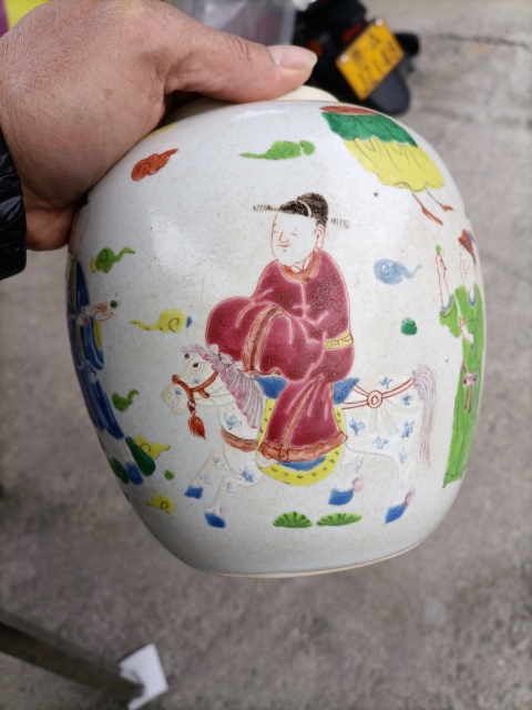 古玩陶瓷雍正粉彩人物故事紋蓋罐拍賣,當前價格18800元
