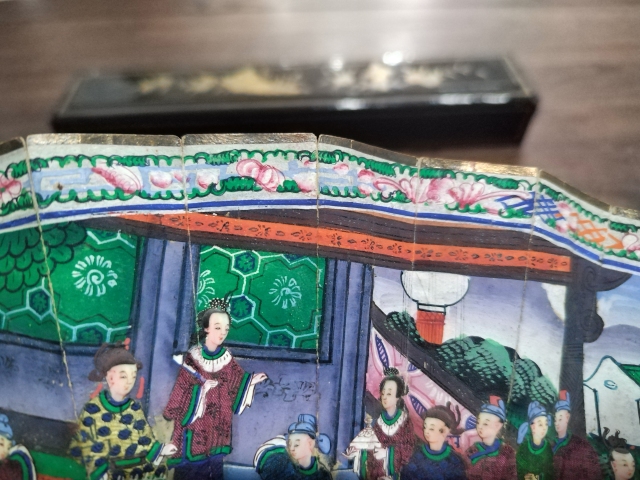 古玩雜項***繪折扇拍賣，當前價格3500元