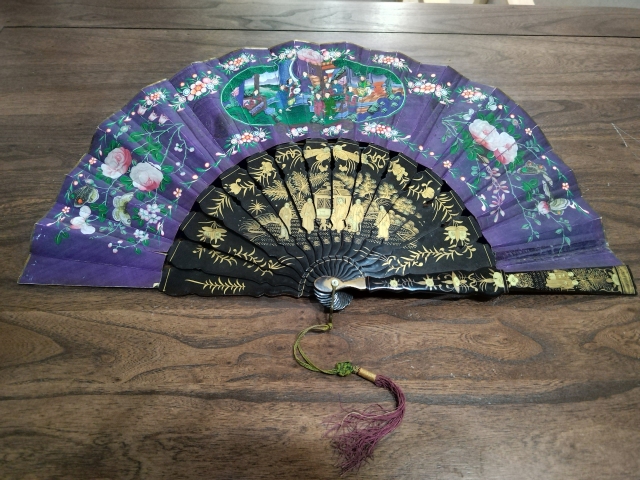 古玩雜項***繪折扇拍賣，當前價格3500元