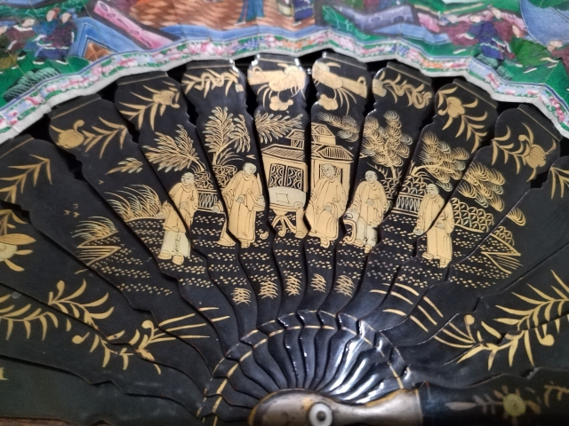 古玩雜項***繪折扇拍賣，當前價格3500元
