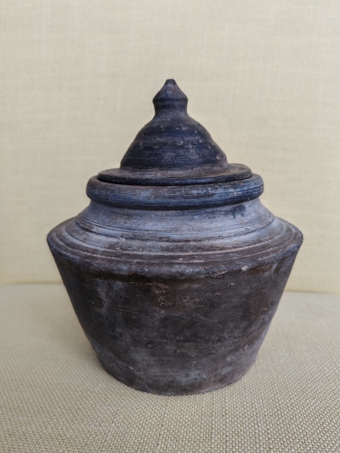 古玩陶瓷精品黑色陶罐拍賣,當前價格580元