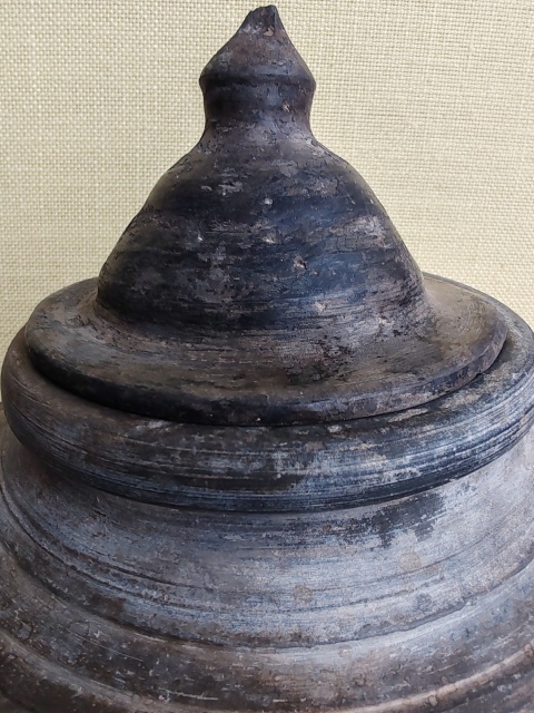 古玩陶瓷精品黑色陶罐拍賣,當前價格580元