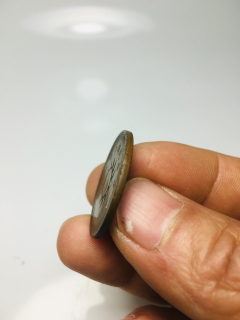 古玩錢幣黨徽布圖壹分拍賣，當前價格288元