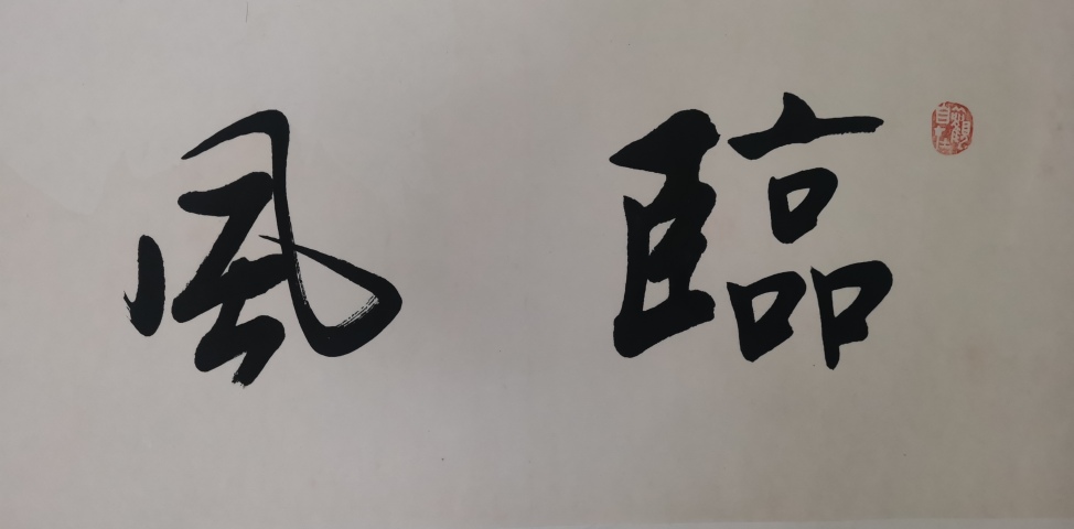 古玩字畫皇家書法家老中書協會員愛新覺羅啟航書法臨風志清拍賣,當前價格2000元