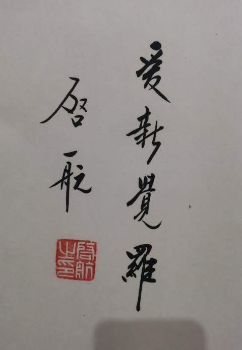 古玩字畫皇家書法家老中書協會員愛新覺羅啟航書法臨風志清拍賣,當前價格2000元