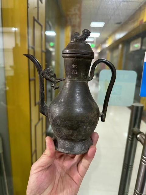 古玩陶瓷明末清初錫壺賞器拍賣,當前價格1800元