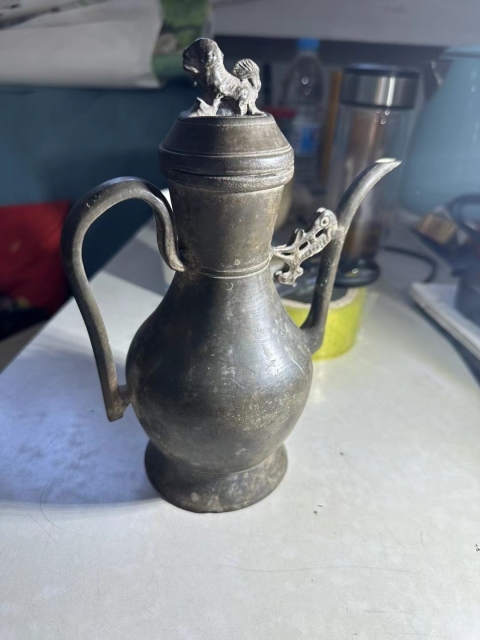 古玩陶瓷明末清初錫壺賞器拍賣,當前價格1800元