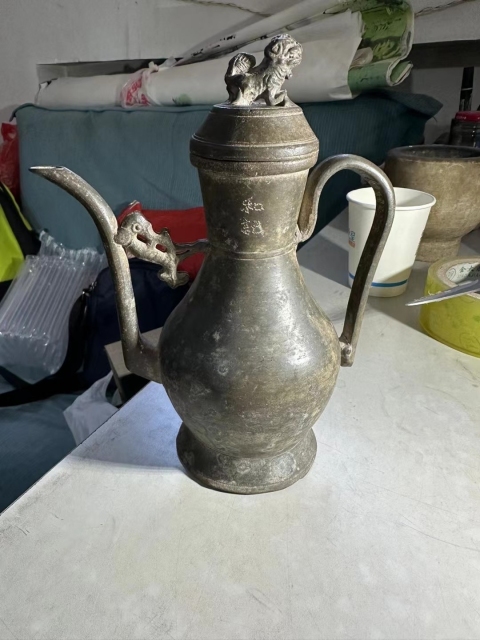 古玩陶瓷明末清初錫壺賞器拍賣,當前價格1800元