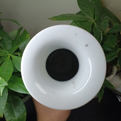 古玩陶瓷清中晚青花博古花卉羅漢瓶拍賣,當前價格9000元