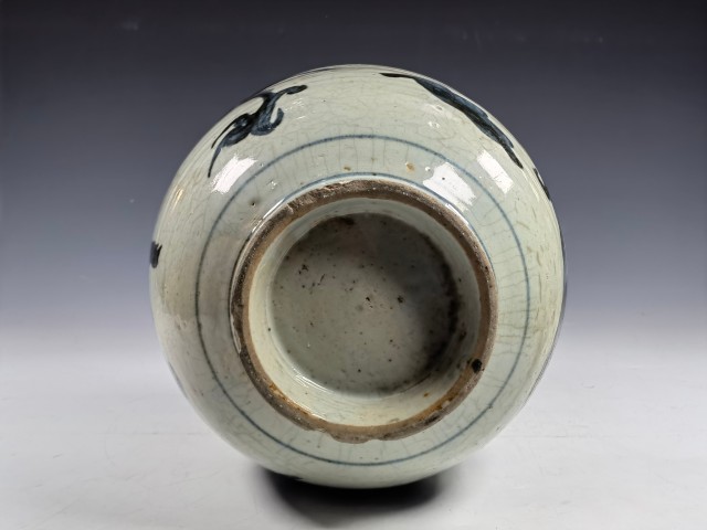 古玩陶瓷明末清初青花龍紋四系壺拍賣(mài),當(dāng)前價(jià)格10500元