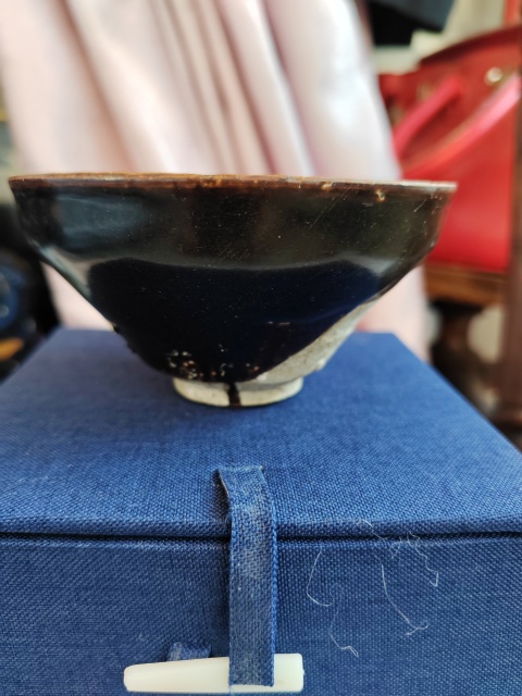 古玩陶瓷宋代建盞福清窯黑釉束口盞拍賣,當前價格26666元