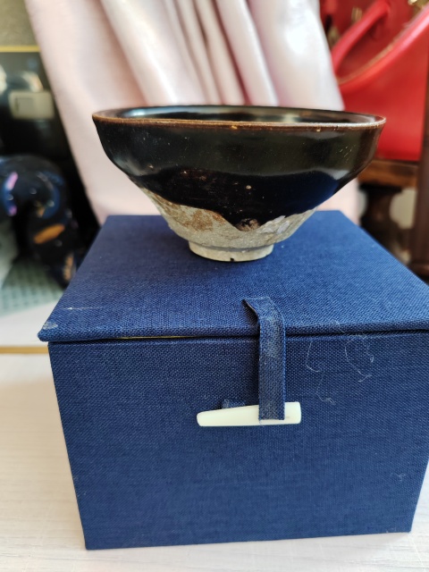 古玩陶瓷宋代建盞福清窯黑釉束口盞拍賣,當前價格26666元