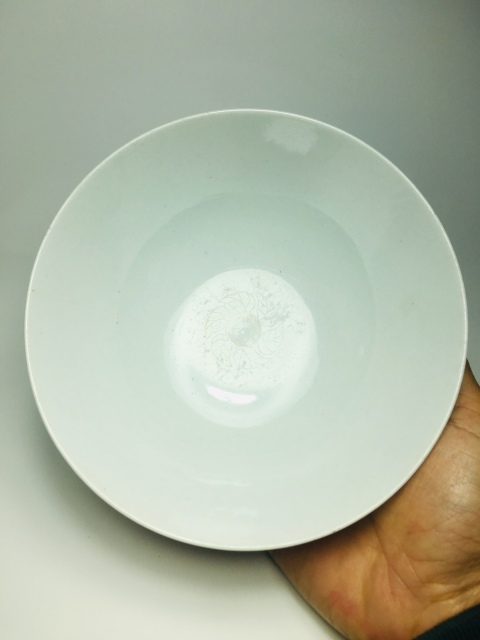 古玩陶瓷礬紅彩福壽三多紋碗拍賣，當前價格199元