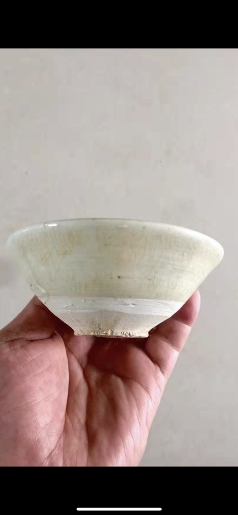 古玩陶瓷青白釉斗笠盞拍賣，當(dāng)前價格2600元