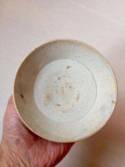 古玩陶瓷青白釉折腰盤拍賣,當前價格1200元