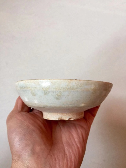 古玩陶瓷青白釉折腰盤拍賣,當前價格1200元