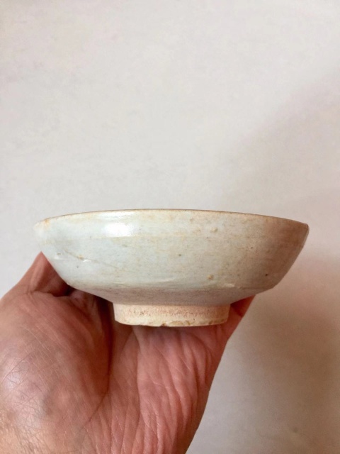 古玩陶瓷青白釉折腰盤拍賣,當前價格1200元