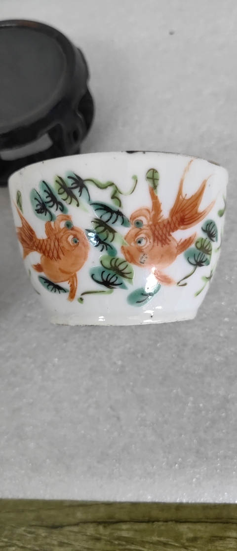 古玩陶瓷清晚·粉彩金玉滿堂紋蓋缸真品鑒賞圖