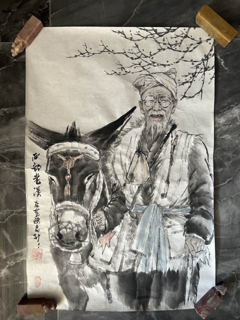 古玩字畫(huà)陳書(shū)升《西部老漢》拍賣(mài),當(dāng)前價(jià)格2488元