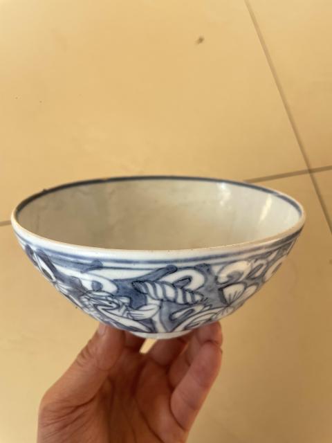 古玩陶瓷明晚期青花一路連科碗拍賣(mài)，當(dāng)前價(jià)格1280元