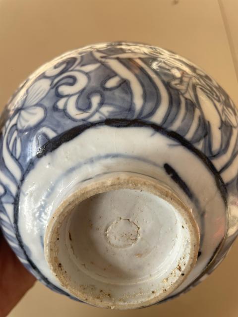 古玩陶瓷明晚期青花一路連科碗拍賣(mài)，當(dāng)前價(jià)格1280元