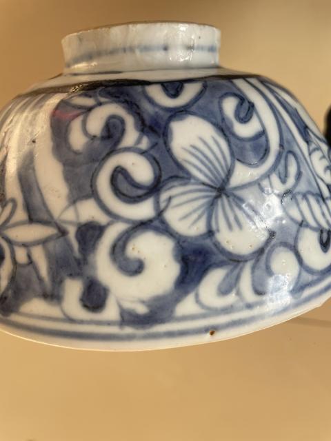 古玩陶瓷明晚期青花一路連科碗拍賣(mài)，當(dāng)前價(jià)格1280元