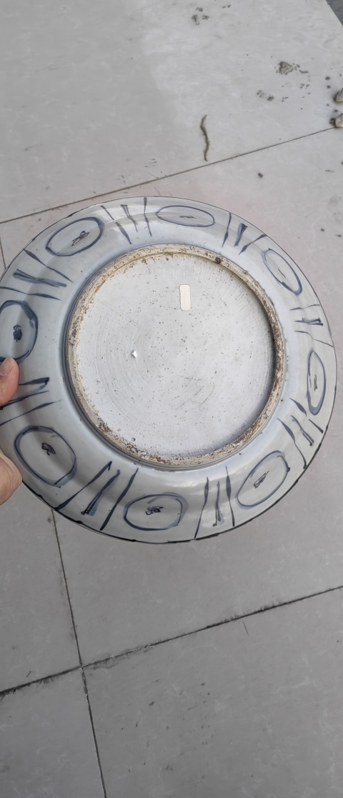 古玩陶瓷明晚·青花花鳥紋盤真品鑒賞圖