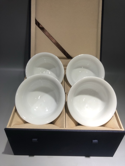 古玩陶瓷(精品主人杯)創匯-甜白釉-大號主人杯一組拍賣,當前價格298元
